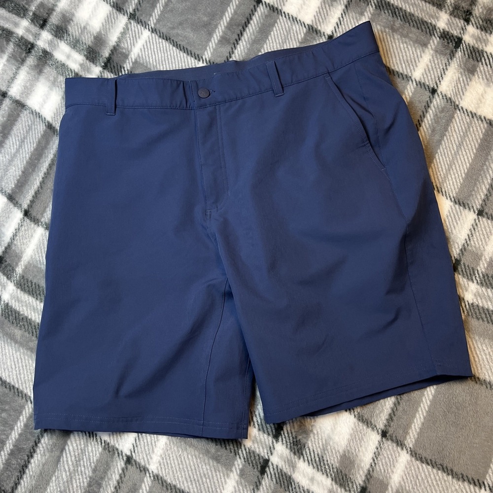 Soybu Golf Shorts Mens 36 NAVY Coastal Sport Performance Stretch Bermuda Hybrid